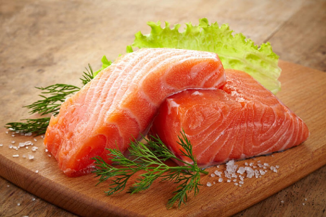 alimentos-para-queda-de-cabelo salmão